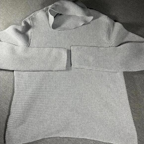 Michael Kors Womans Medium Gray Turtleneck Sweater With Michael Kors Embelem - Picture 5 of 6